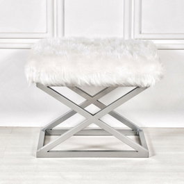 Atelier Del Sofa Capraz Plush Silver, White